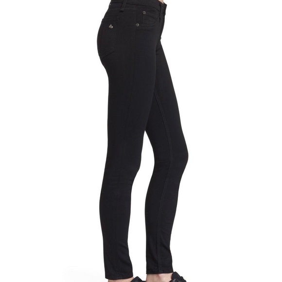 Rag & Bone Black Plush Legging Jeans - Picture 3 of 12